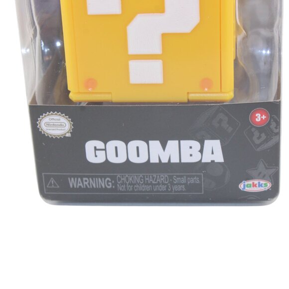Super Mario Bros Movie Goomba Figure w/ Question Block Jakks Pacific - Picture 12 of 16